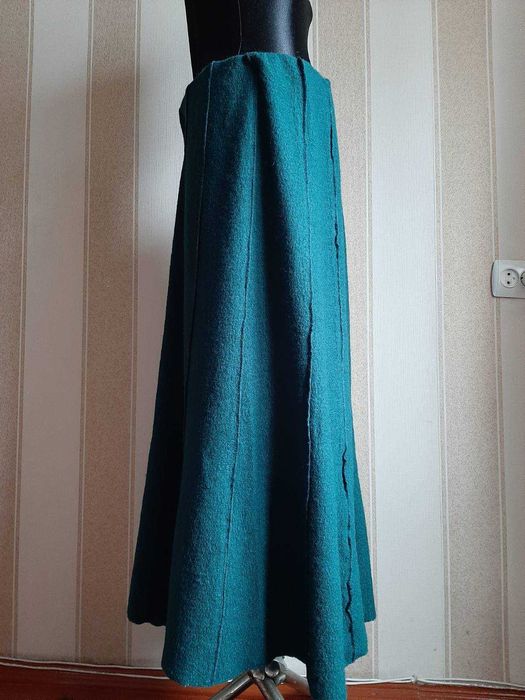 Спідниця міді\максі, НОВА, демі. 100% вовна.