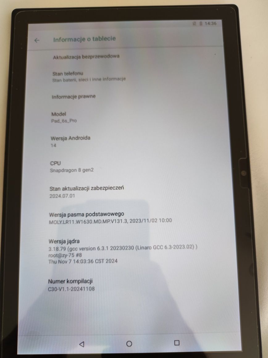 Xioami 10', Android 14