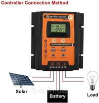 Контролер заряду сонячних батарей (модулів) з Дисплеєм + 2USB