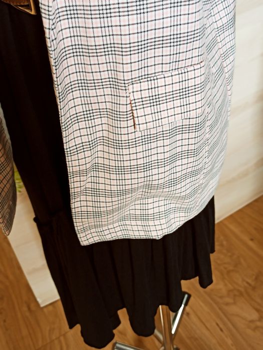 Sg Marynarka damska 36 , S dłuższa marynarka w kratę S żakiet 36 , S