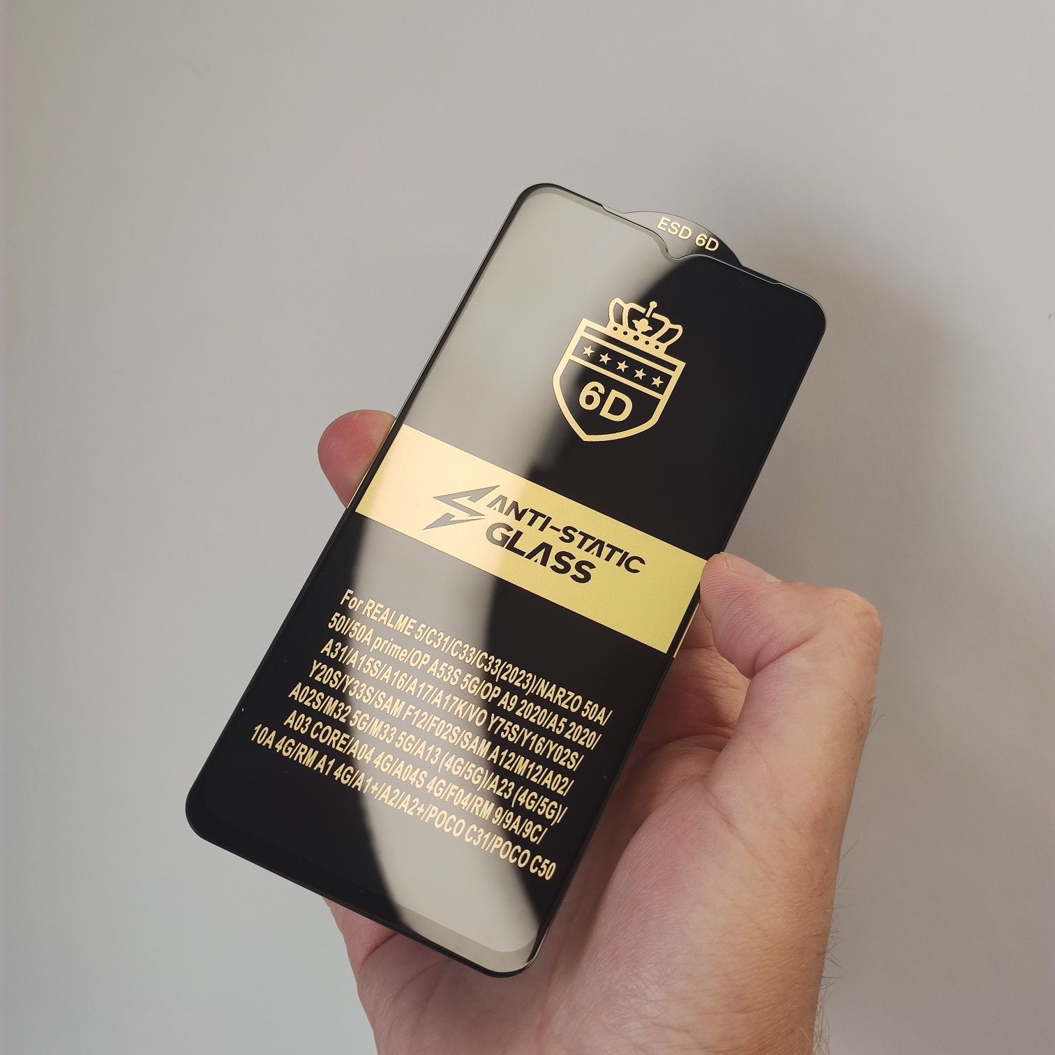 Захисне скло 6D Anti‑Static Glass Tecno Spark Go2025 Infinix HOT 50 5G