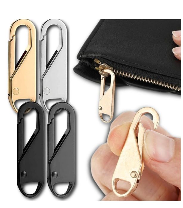 Zestaw 4 sztuk metalowych zawieszek do zamków suwaków uchwyt