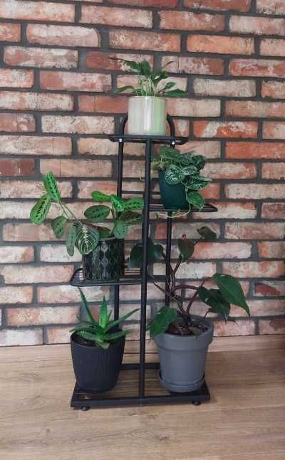 Kwietnik metalowy 4 poziom piętrowy stojak na doniczki rośliny kwiatki
