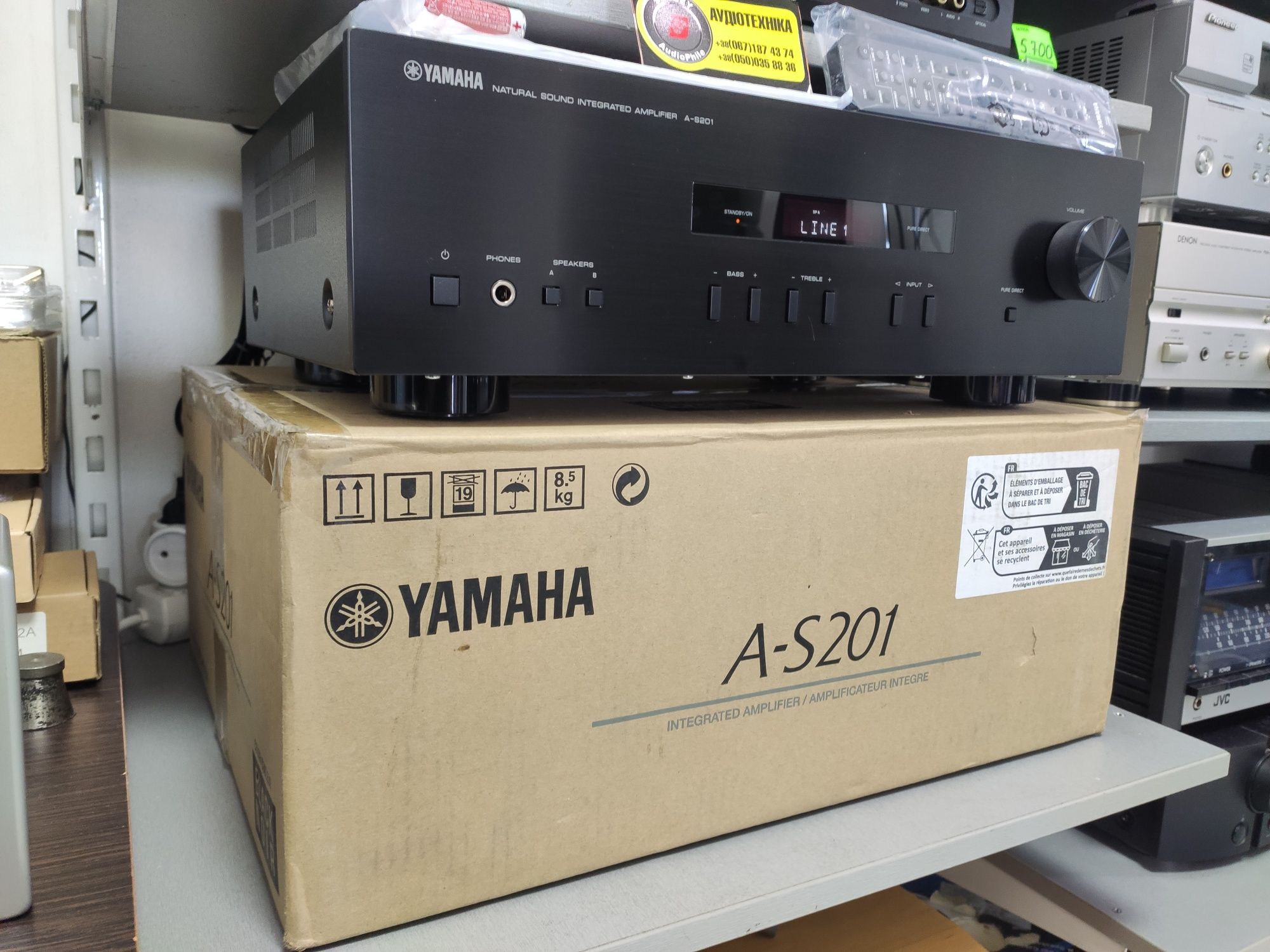 НОВЫЙ! Hi-Fi Стерео усилитель Yamaha A-S201. 2х100 Вт. Малайзия