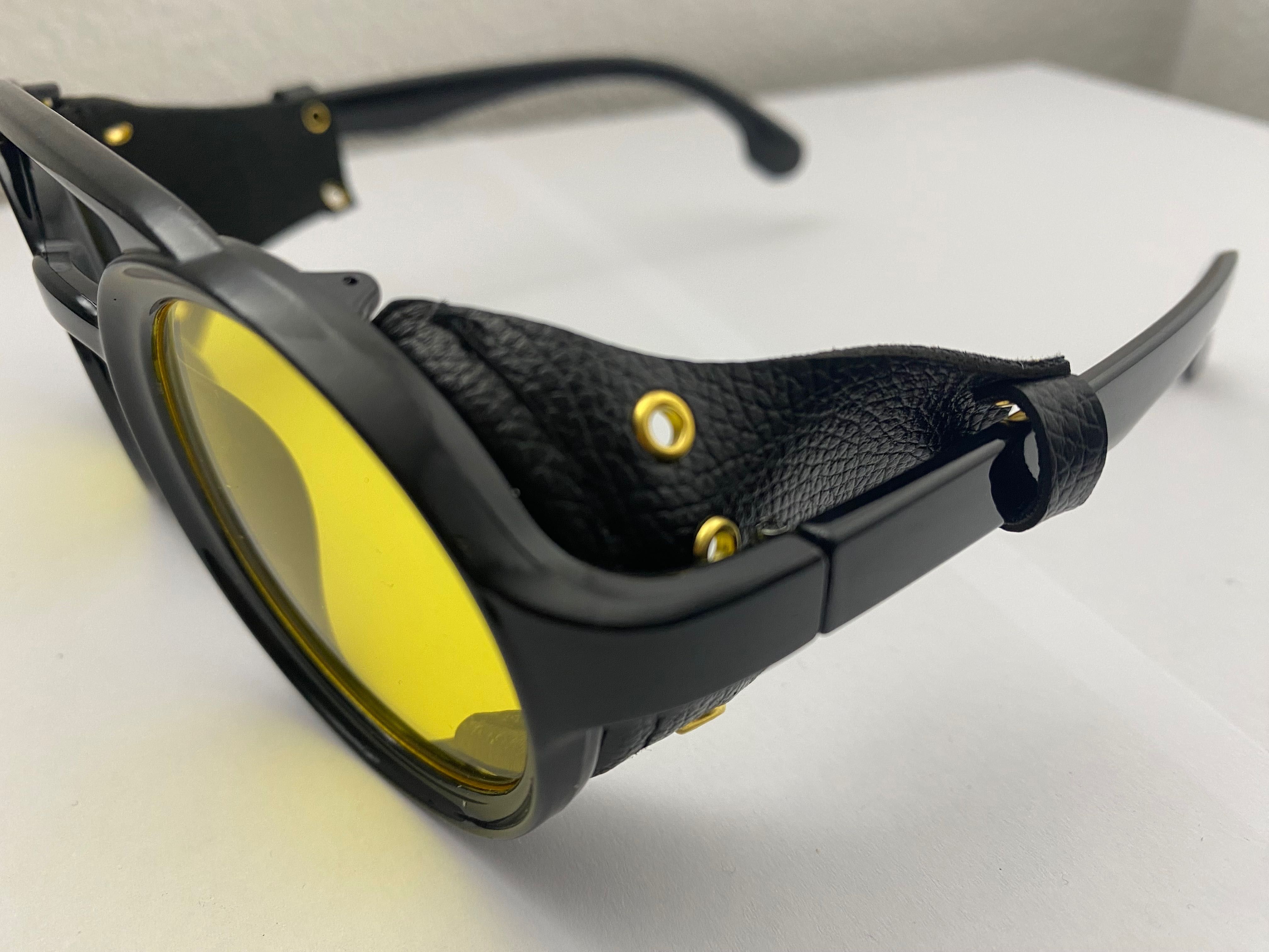 Óculos punk Shield amarelos