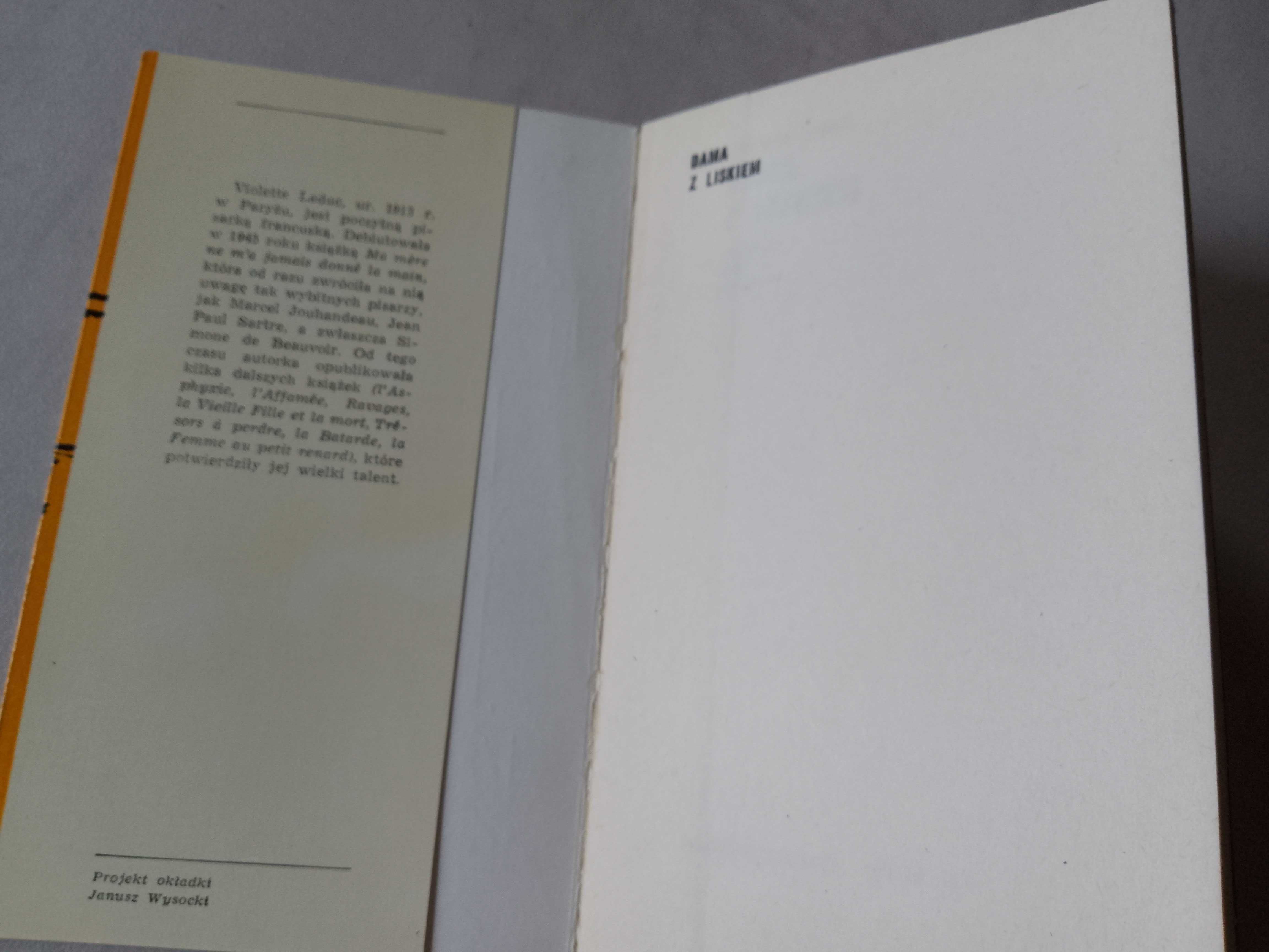 V. Leduc "Dama z liskiem" 1972