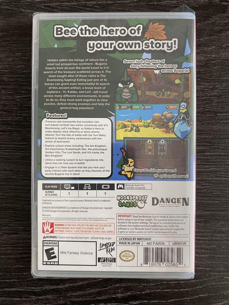 Bug Fables: The Everlasting Sapling Nintendo Switch