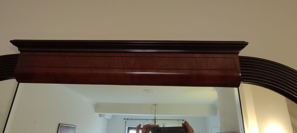 Espelho grande biselado+oferta aparador