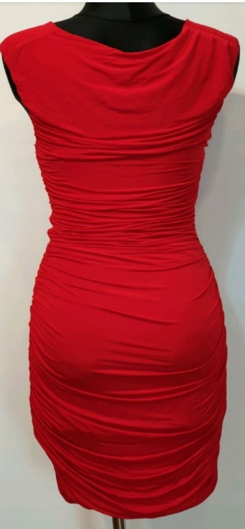 Sukienka mini czerwona h&m S