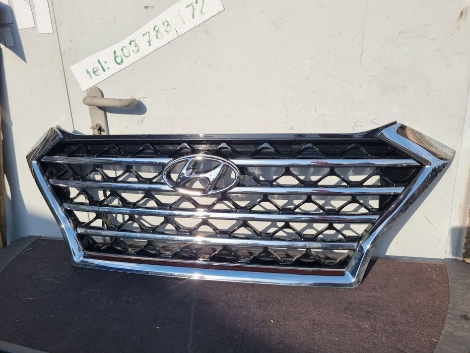 Grill Hyundai Atrapa Gril Znaczek Logo Blenda Klapy Chrom Osłona