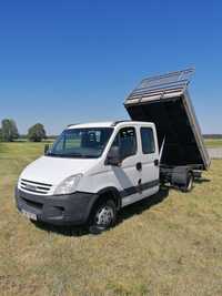 IVECO  doka brygadówka 7 osób kiper 3 str wywrot dmc 3.5 t kat b