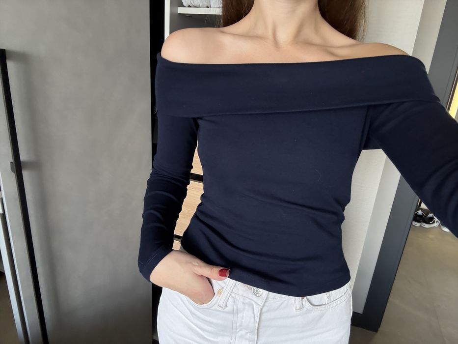 Лонг синій Stradivarius