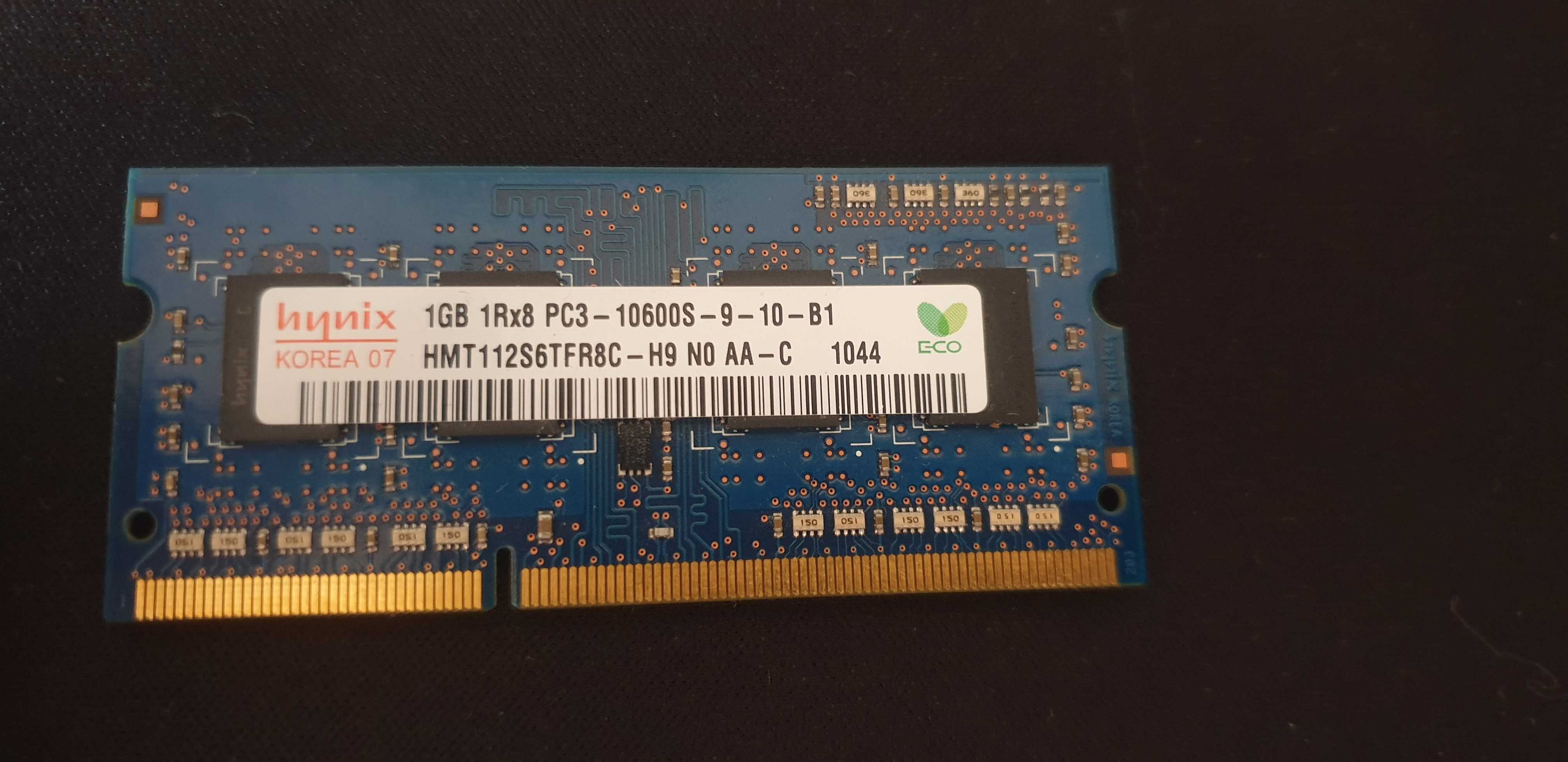 Pamięć ram nb 1gb ddr3 hynix hmt112s6tfr8c-h9