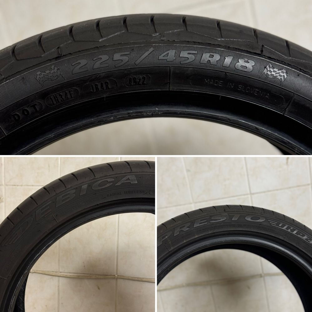 225/45/18 Debica літні шини Presto UHP 225/45 R18 (22 рік)