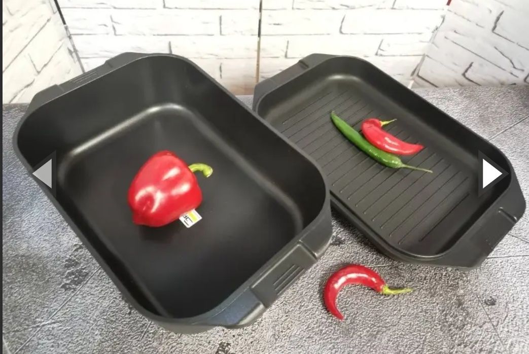 Гусятниця 2 в 1 PEPPER Black Ice PR-PR-6007 Greblon С2 32 x 21x 11 см