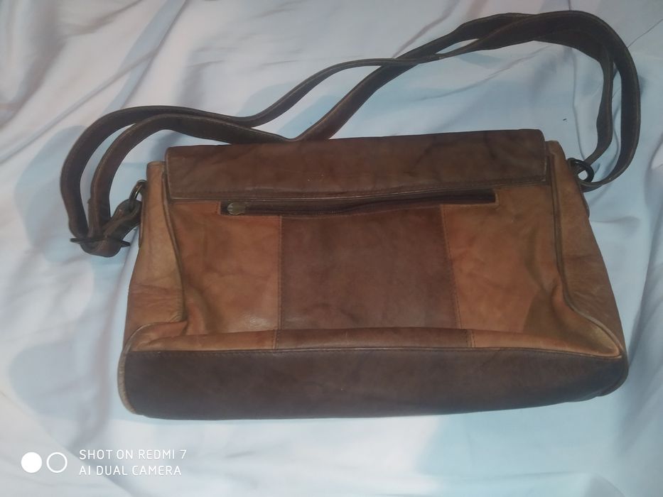 Винтажная кожаная женская сумка мессенджер LILLEY & SKINNER кожа