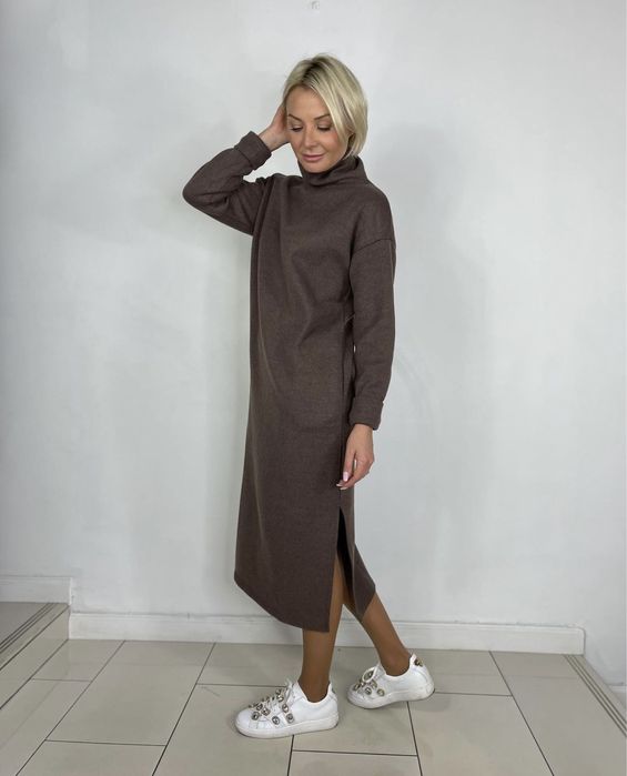 Плаття -светр тепла вязка