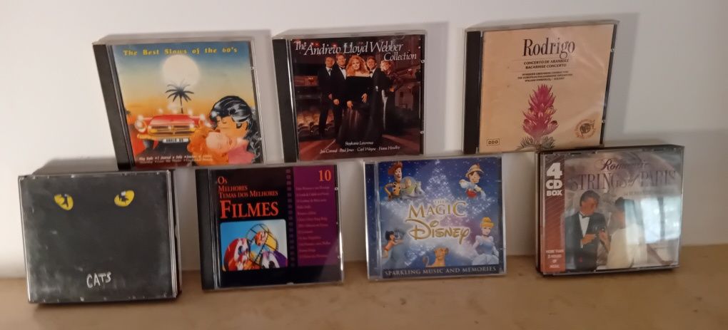 Conjunto de CD's originais- Musicais e outros