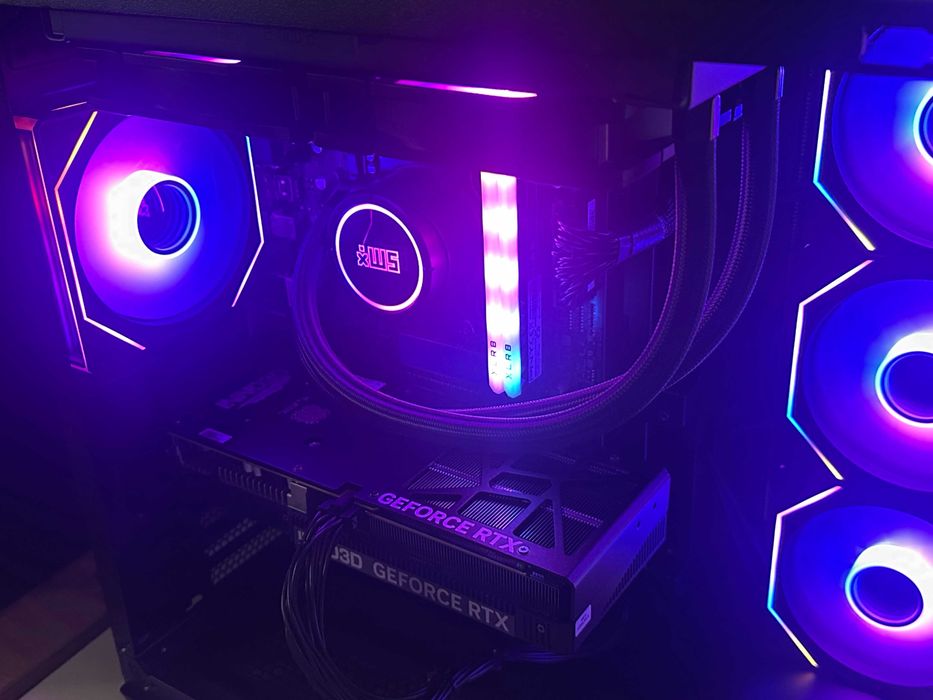 Nowy Komputer RTX 5060 Ryzen 5 FV23% AIO Akwarium Gamingowy do Gier