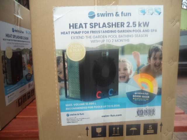 Pompa ciepła do basenu SPLASH HEATER 2,5 KW.