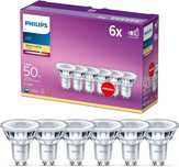 Żarówka Philips zestaw PACK 6x LED GU10/4,6W/230V 2700K NOWE