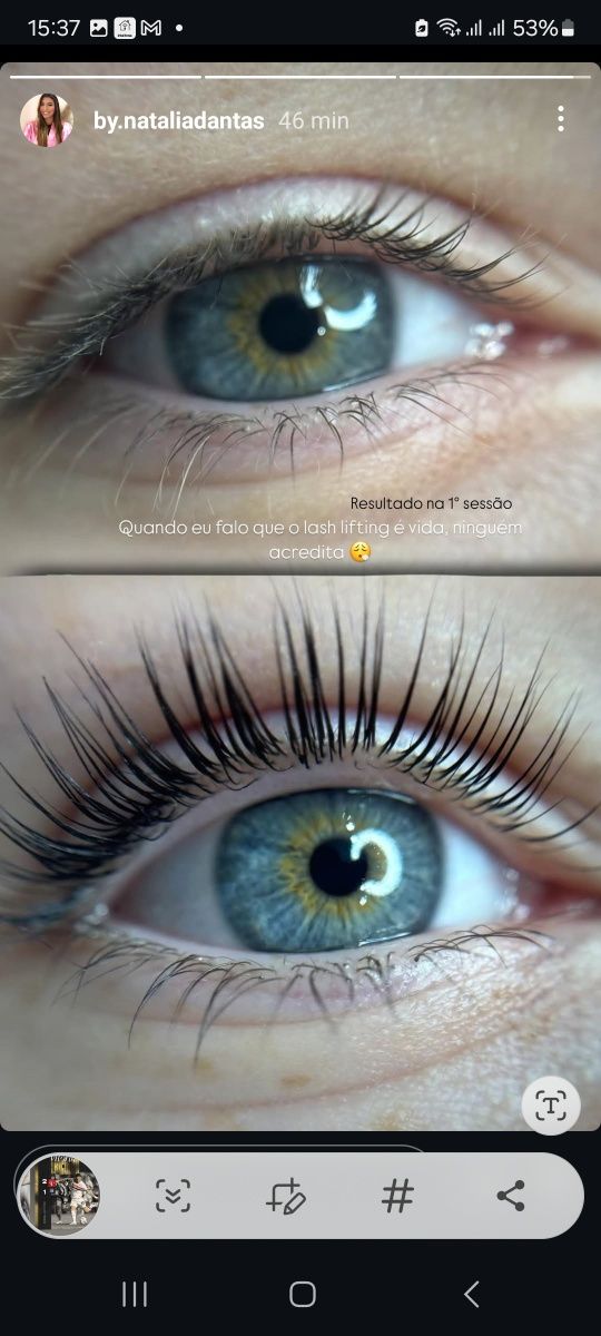 Lash Lifting Embelezamento  do olhar .