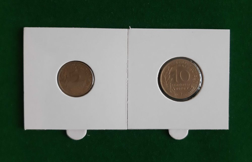 Coleção de (18) moedas - FRANÇA