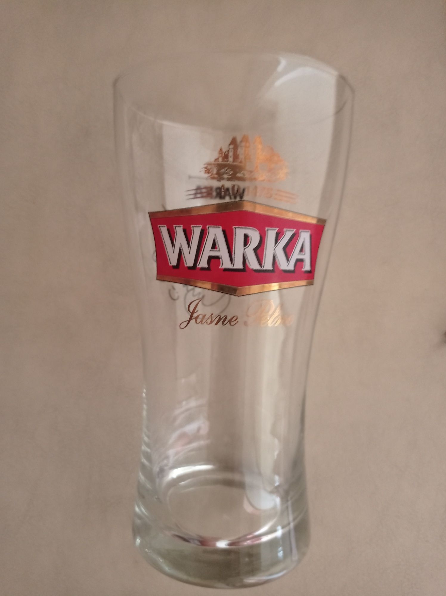 Szklanka do piwa z autografem Jerzego Dudka