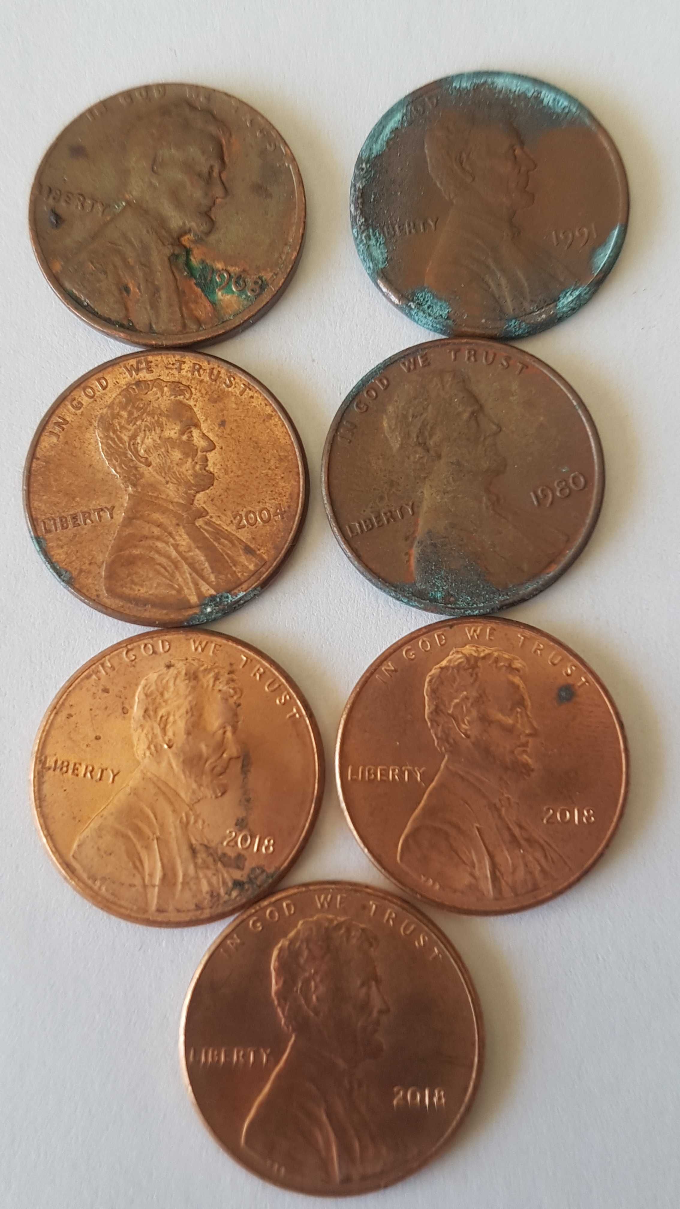 7 Moedas USA - ONE CENT