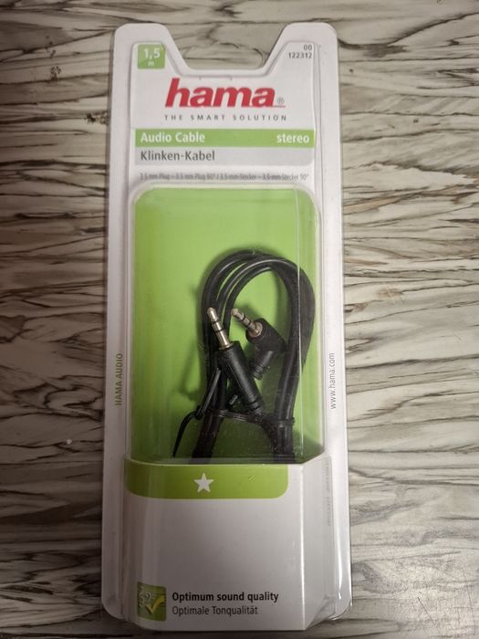 Kabel przewód audio aux mini jack 3,5 mm 1.5 m super jakość
