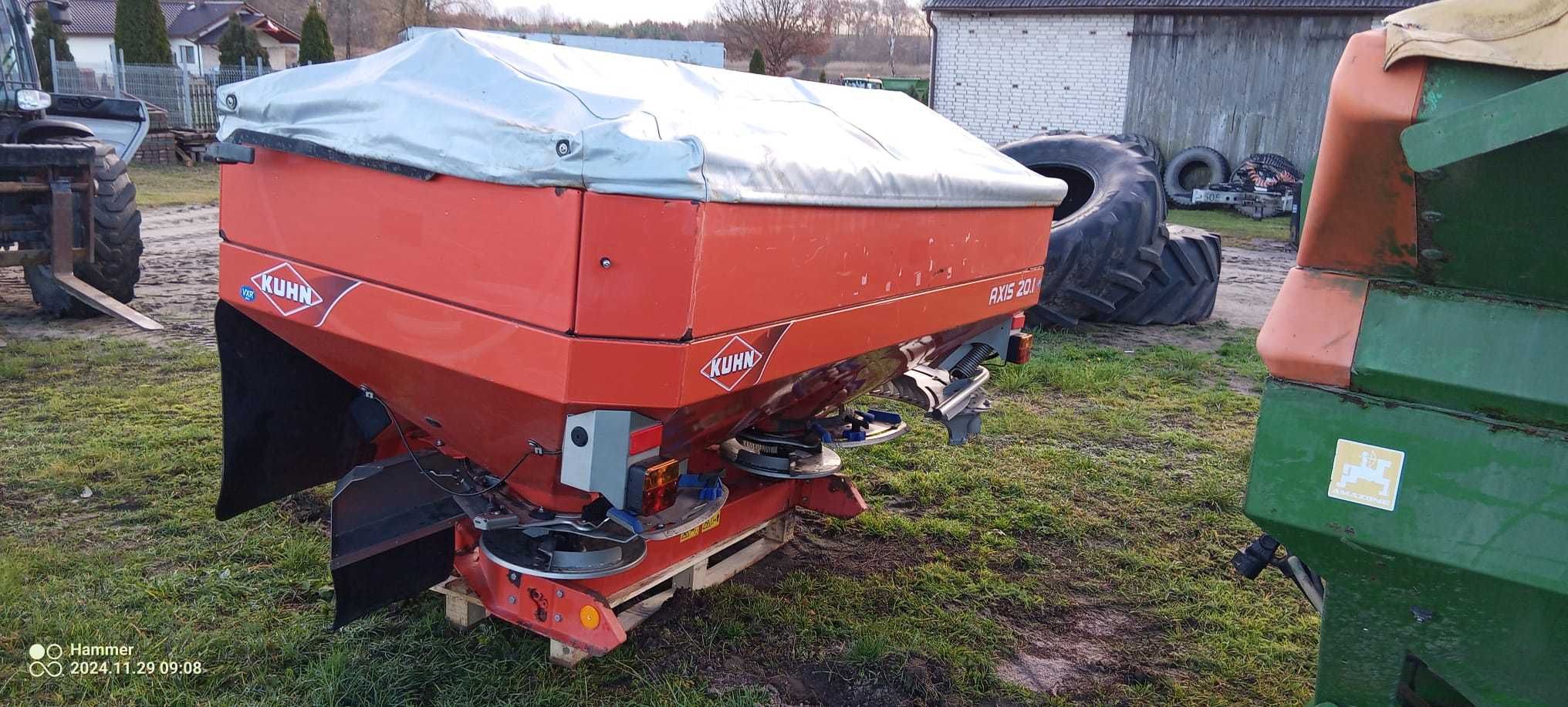 Rozsiewacz nawozu KUHN Axis 20.1 12-18m 2012r. 2000L amazone sulky