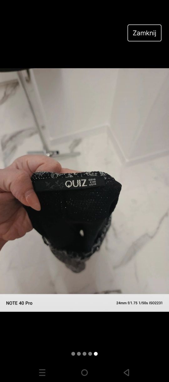 Bluzka nietoperz cekiny XXxl