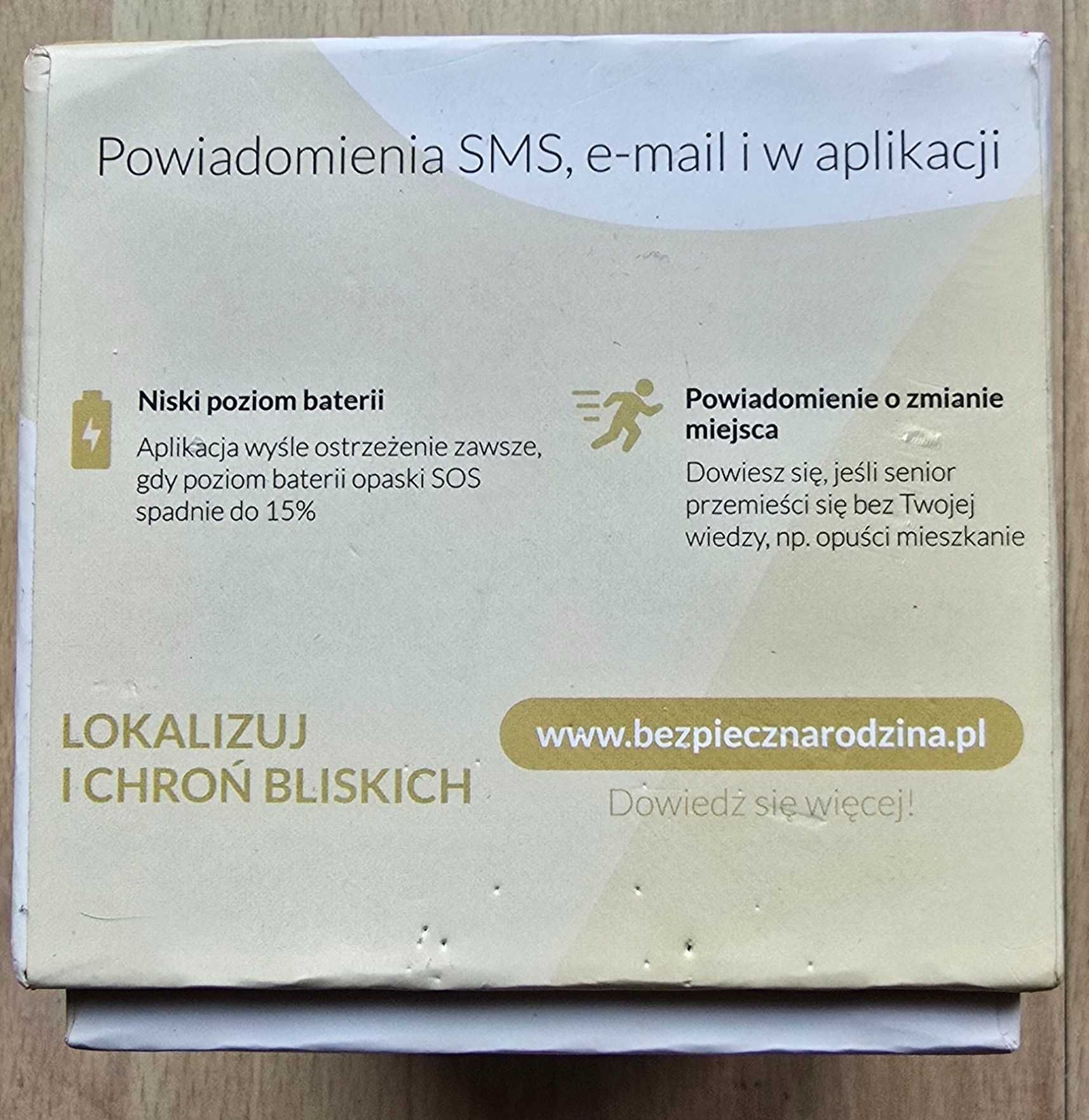OPASKA DLA SENIORA lokalizator GPS czujnik upadku tętno przycisk SOS