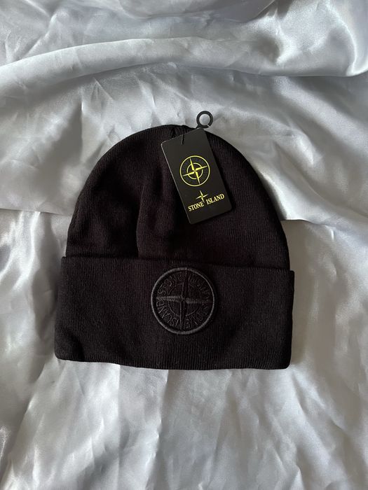 czapka czarna Stone Island