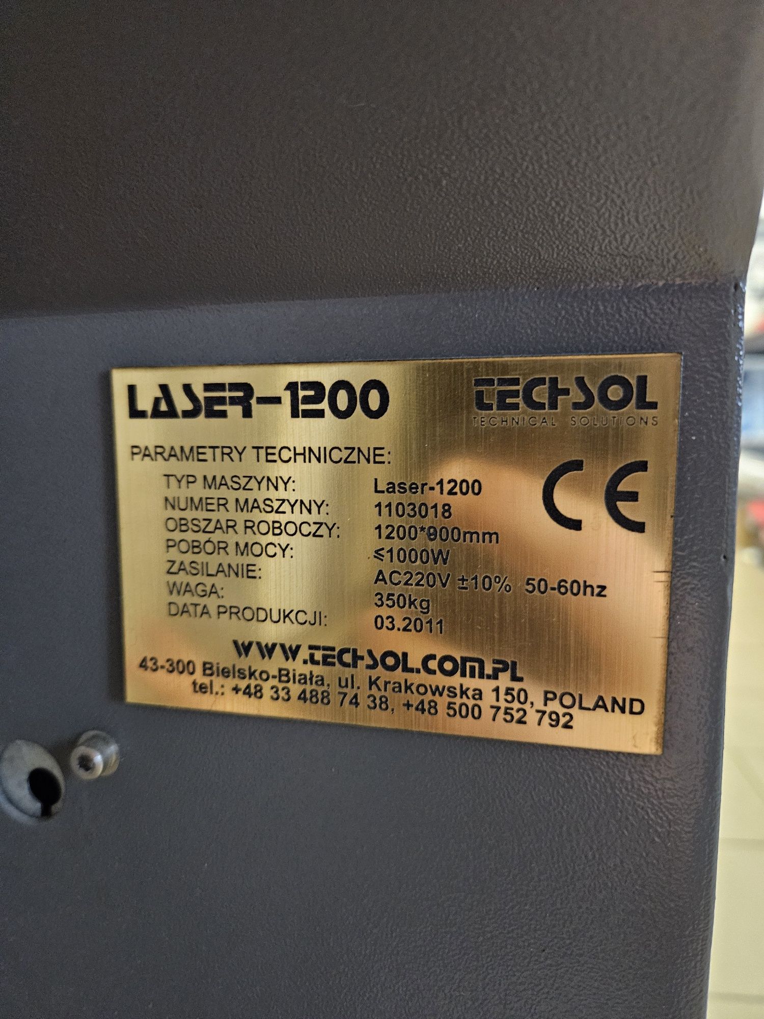Sprzedam ploter laserowy cnc CO2 o mocy 60W
