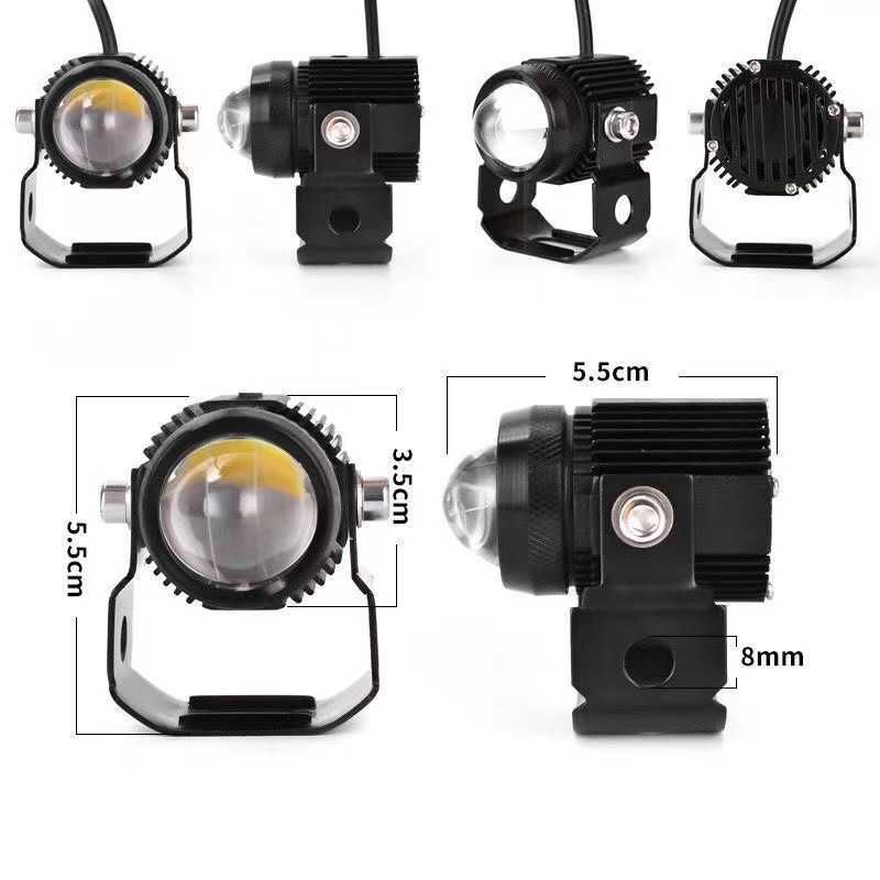 Halogemy LED Dual Color Dalekosiężne BIAŁO-ŻÓŁTE 2x20W 3000LM