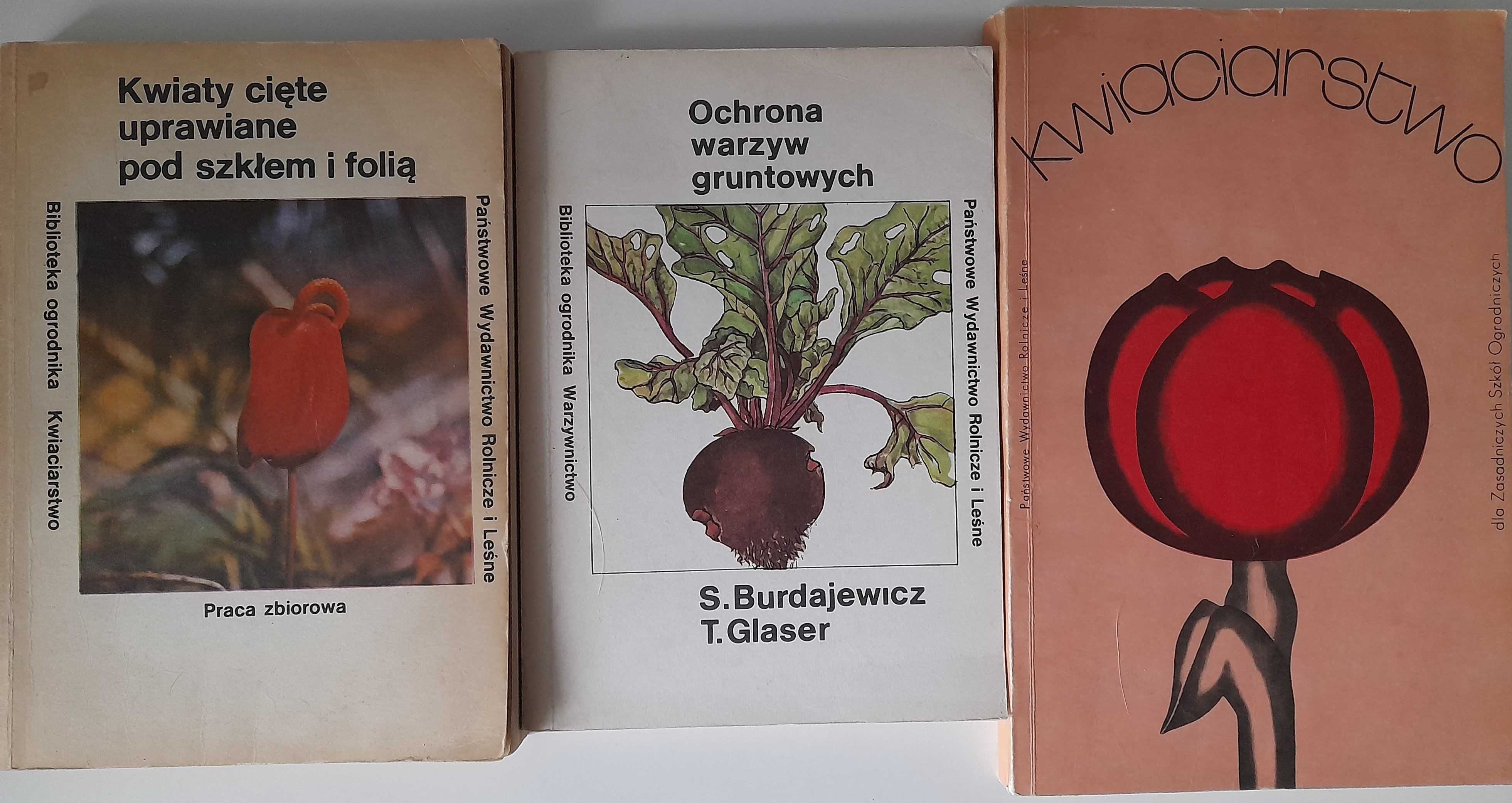 Uprawa kwiatów i warzyw 3 książki