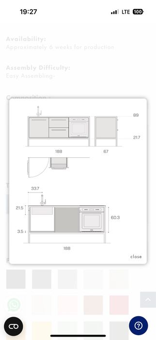 Kuchnia meble kuchenne Frame od FANTIN - NOWA