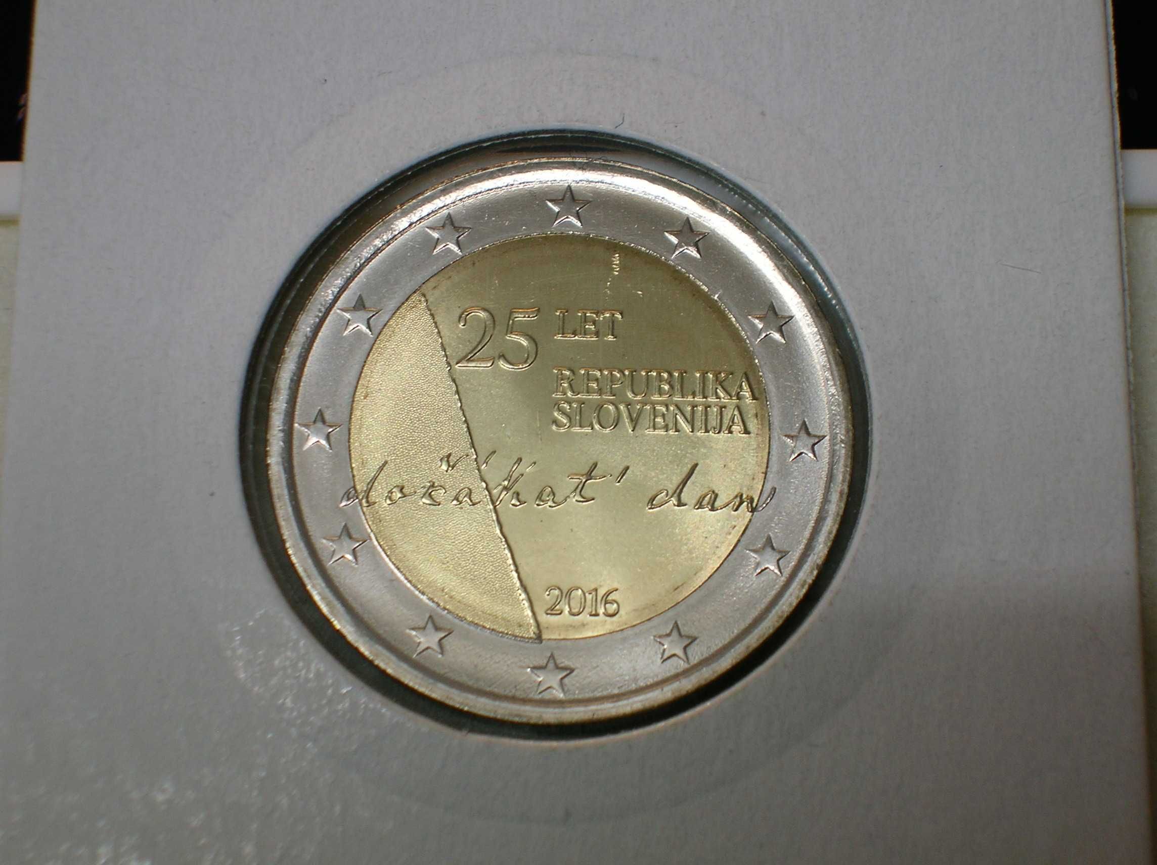 ESLOVÉNIA / 2 euros - 2016 / 25 anos independência