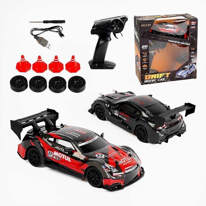 Дрифт машинка на радиоуправлении Nissan GTR Nitro Красная