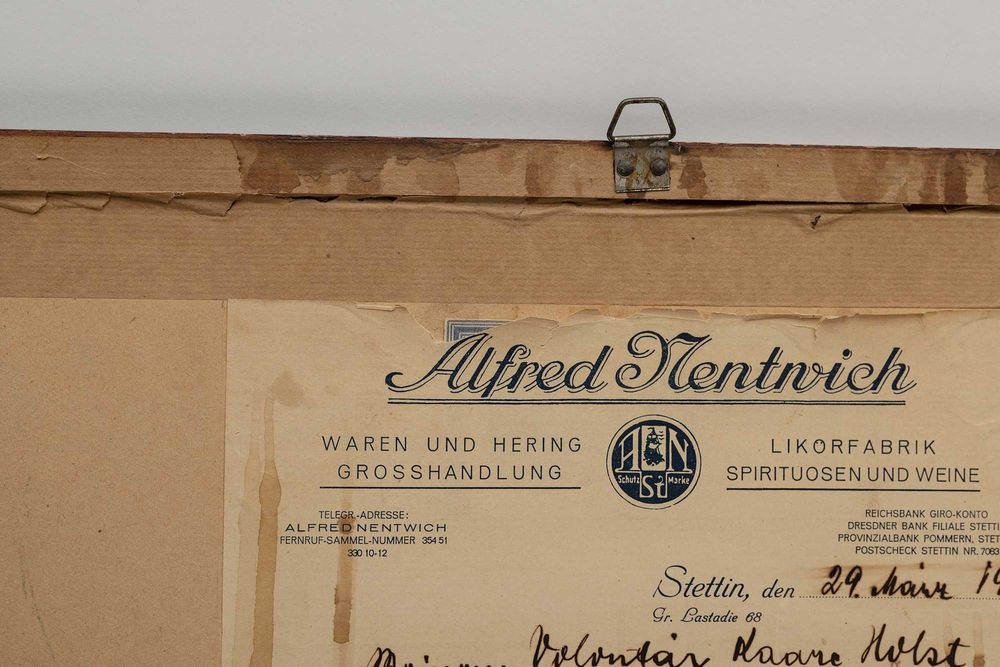 Hans Tiburtius, "Stettin, Hafen" ("Szczecin, Port"). Dedykacja.