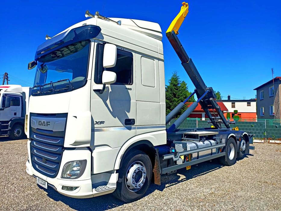 DAF XF450 6x2 Hakowiec Pod kontener 750cm  Daf XF450 6x2 Hakowiec , NOWE  UDT , pod długie kontenery 7,5m