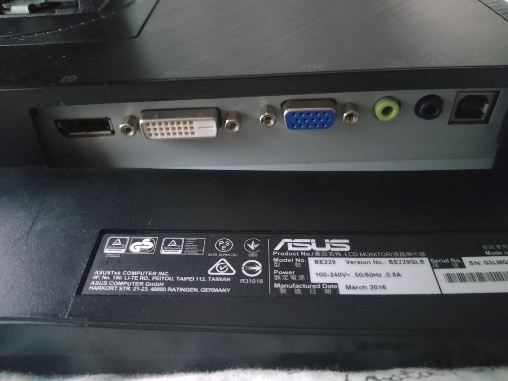 Monitor ASUS BE229