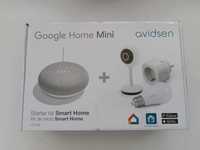 Kit Google Home (Google home mini, tomada, camara wi-fi e lâmpada)