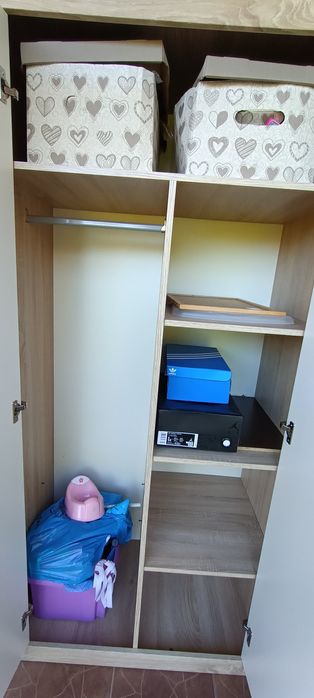 Szafa do pokoju dziecięcego biały/dąb Sonoma