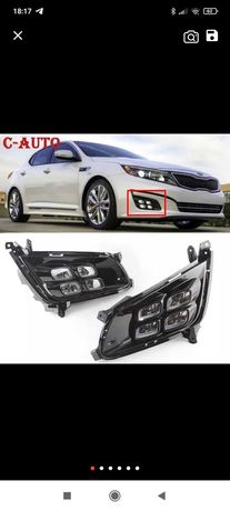 Фары противотуманные kia optima, K5 2010-2014 LED 