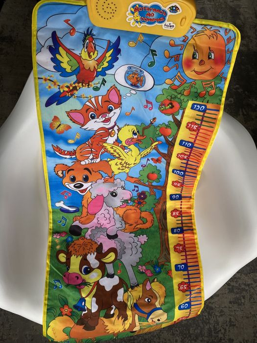 Розвиваючий дитячий ростомір/килимок (музичний)