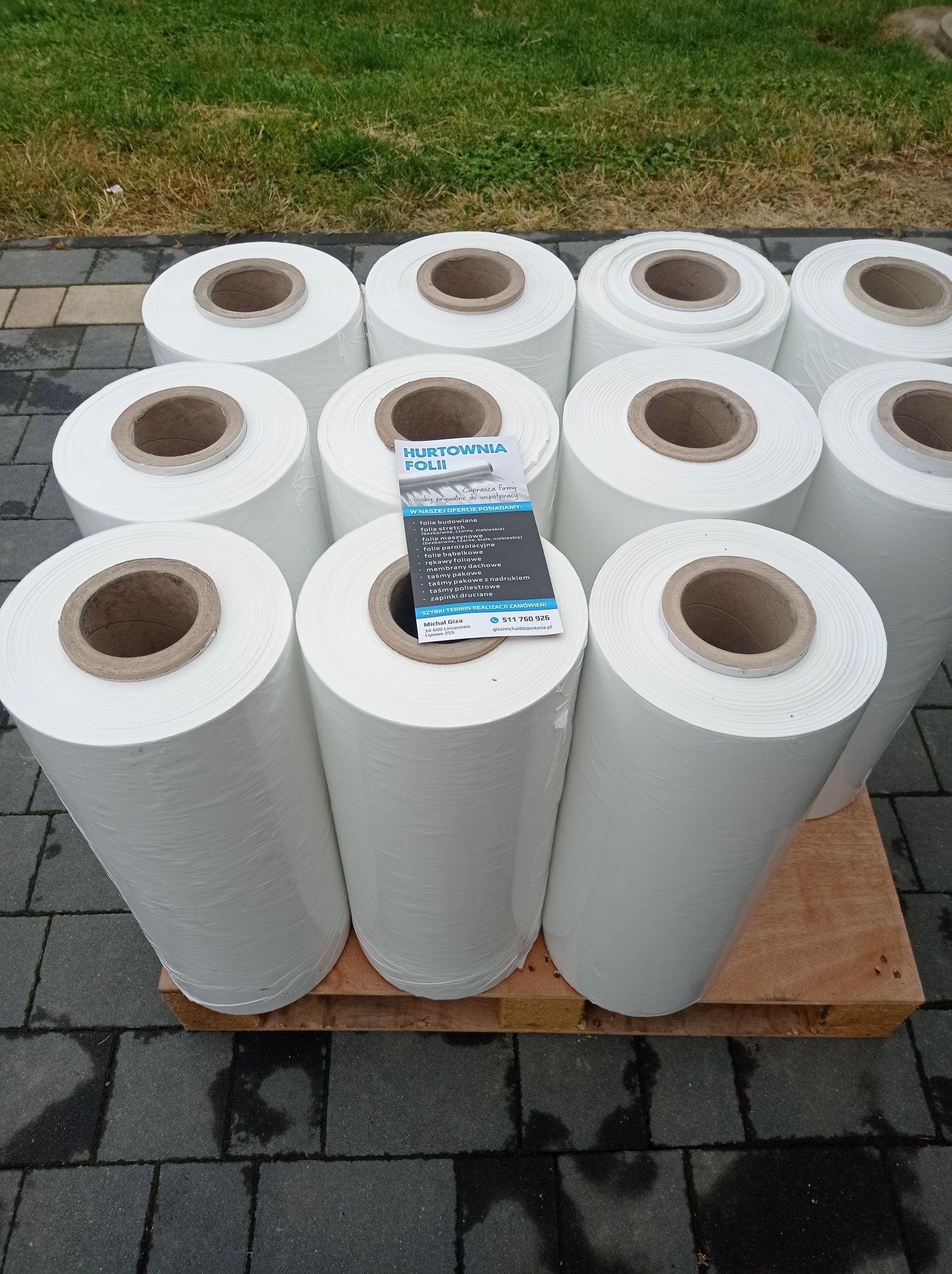 Folia stretch biała