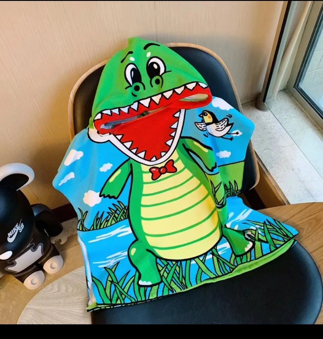Szlafrok ręcznik wzór aligator krokodyl