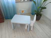 Ikea Mamut stolik + 2 krzeseła